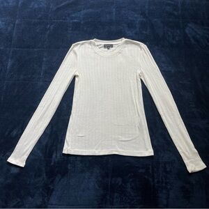Rag & Bone White Long Sleeve Tee